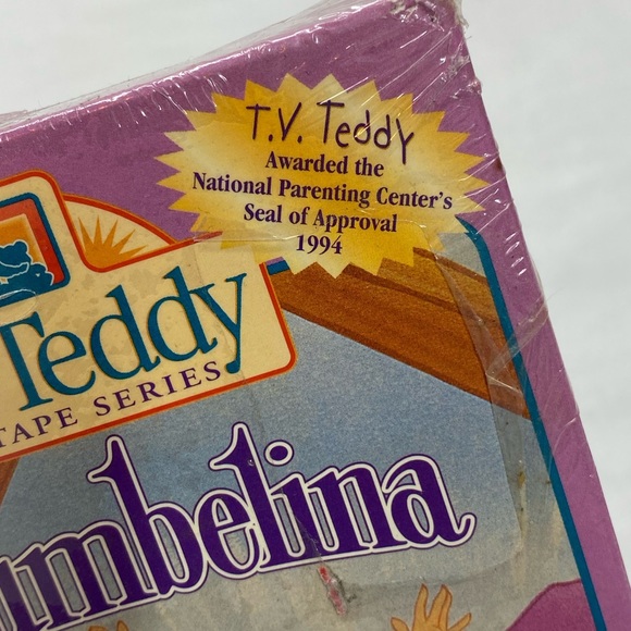 Vintage 1994 Thumbelina Sealed VHS Compatible with TV Teddy - Picture 4 of 7
